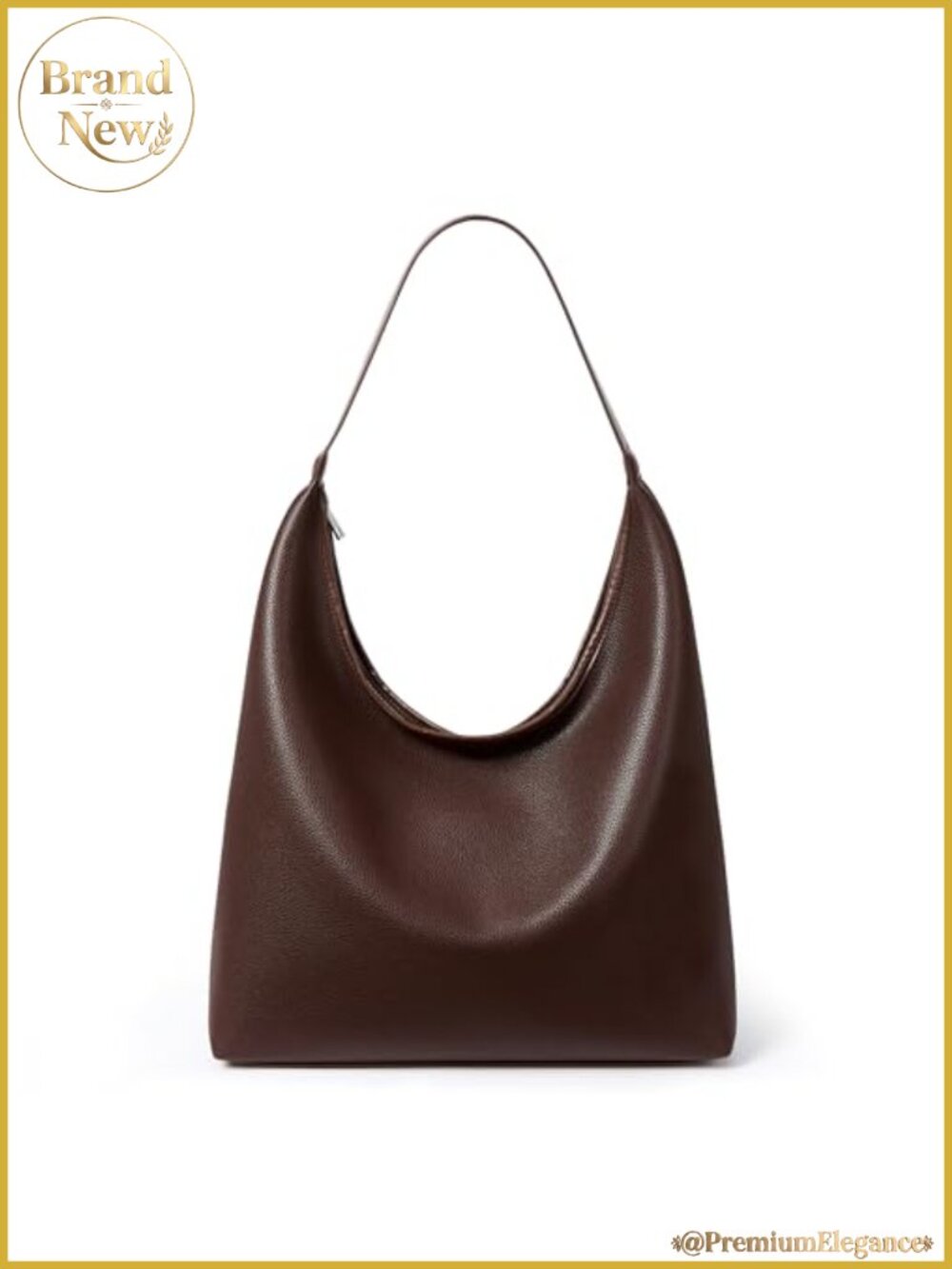 Large Hobo Bag Women Soft Vegan Leather Shoulder Tote Zipper